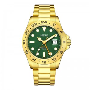 Baogela New Men Luxury Watch 304 in acciaio inossidabile quadrante luminoso da 50 m di moda immersione Sport orologio da polso oro verde oro 22806
