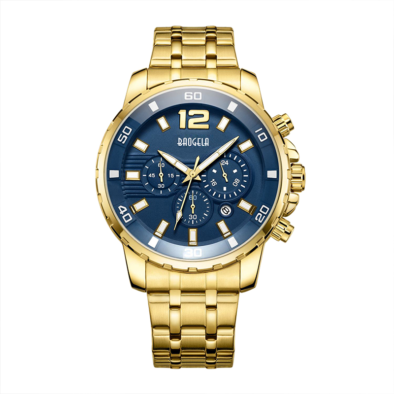 Baogela Quartz Men Gold Watch Orologio Top Brand Army Army Military Orologi Clock Men Relogio Masculino Business Owatch 22700