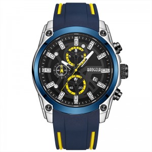 Baogela Men \\\\ \'s sport militare orologi uomini uomini impermeabili alla moda blu silicone orologio da polso orologio di lusso di lusso orologio luminoso 22705